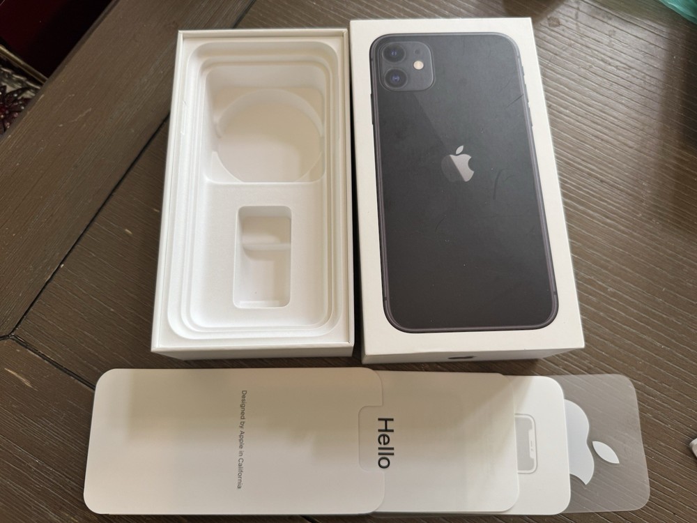 iPhone 11  Box Original Apple Box Only. Black 64GB