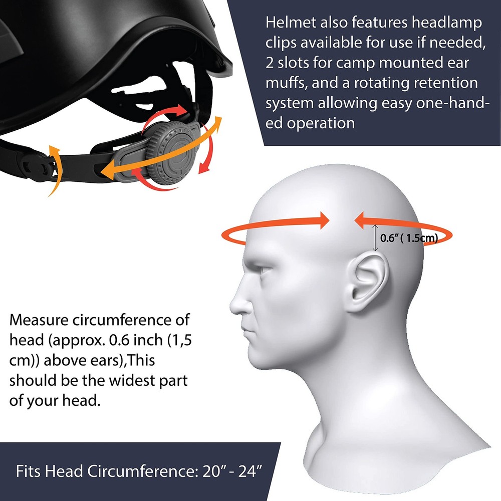 Fusion Meka Work Climbing Helmet Black