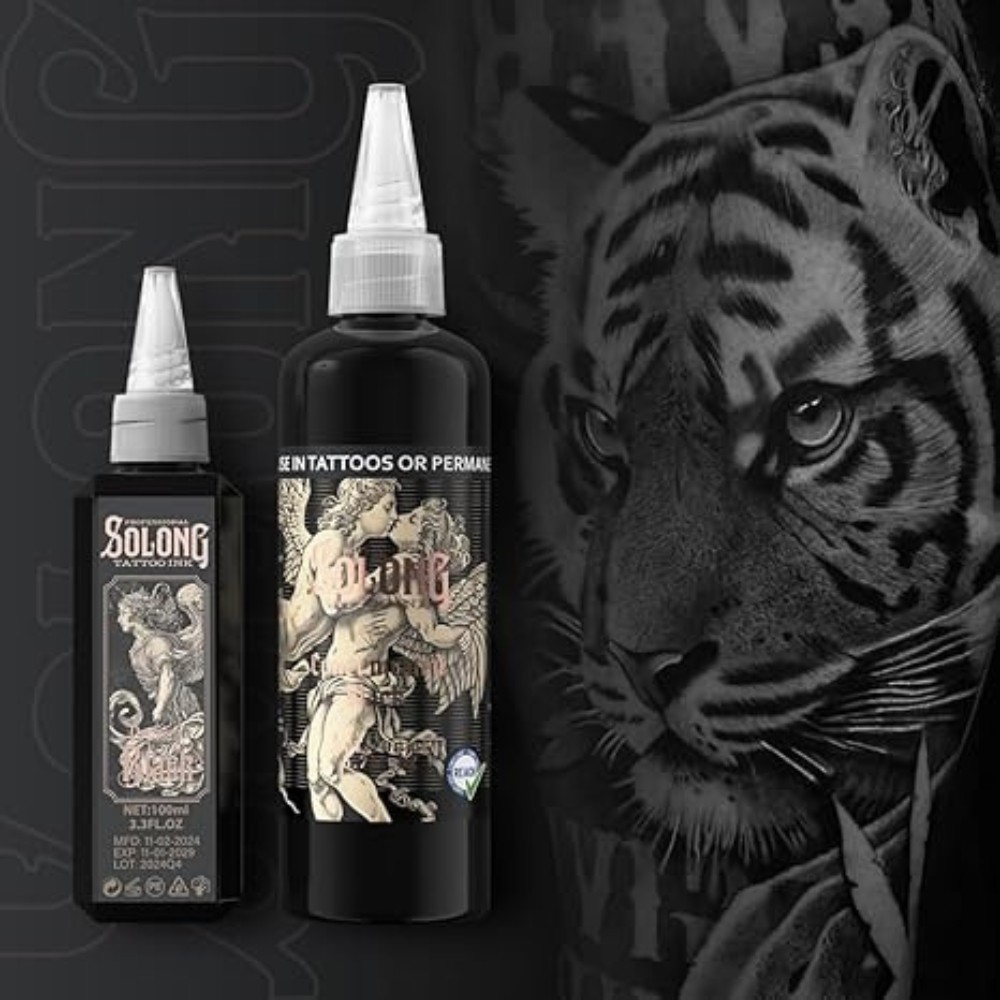 Element Nighthawk Black Tattoo Ink Professional Outlining Shading Ink