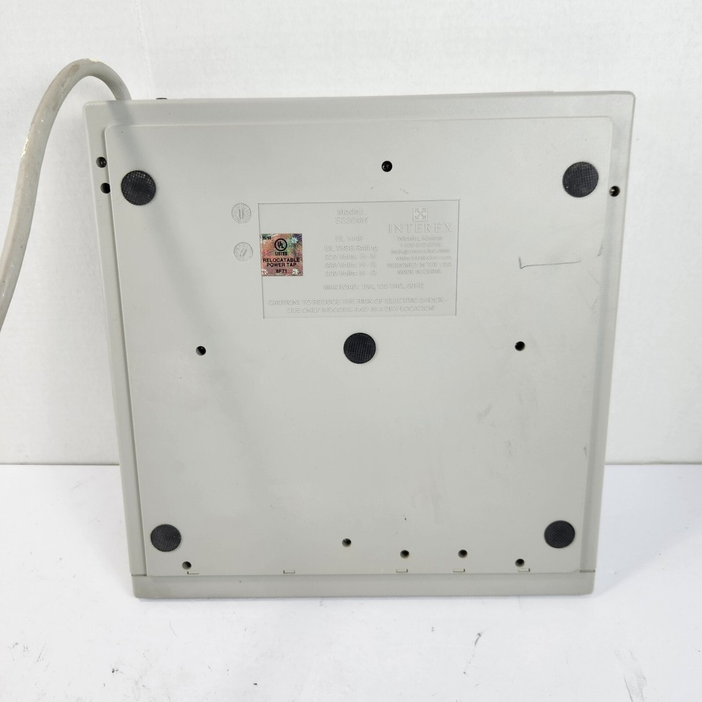 INTEREX S3304M Master Computer Power Strip Surge Suppressor Vtg Tested