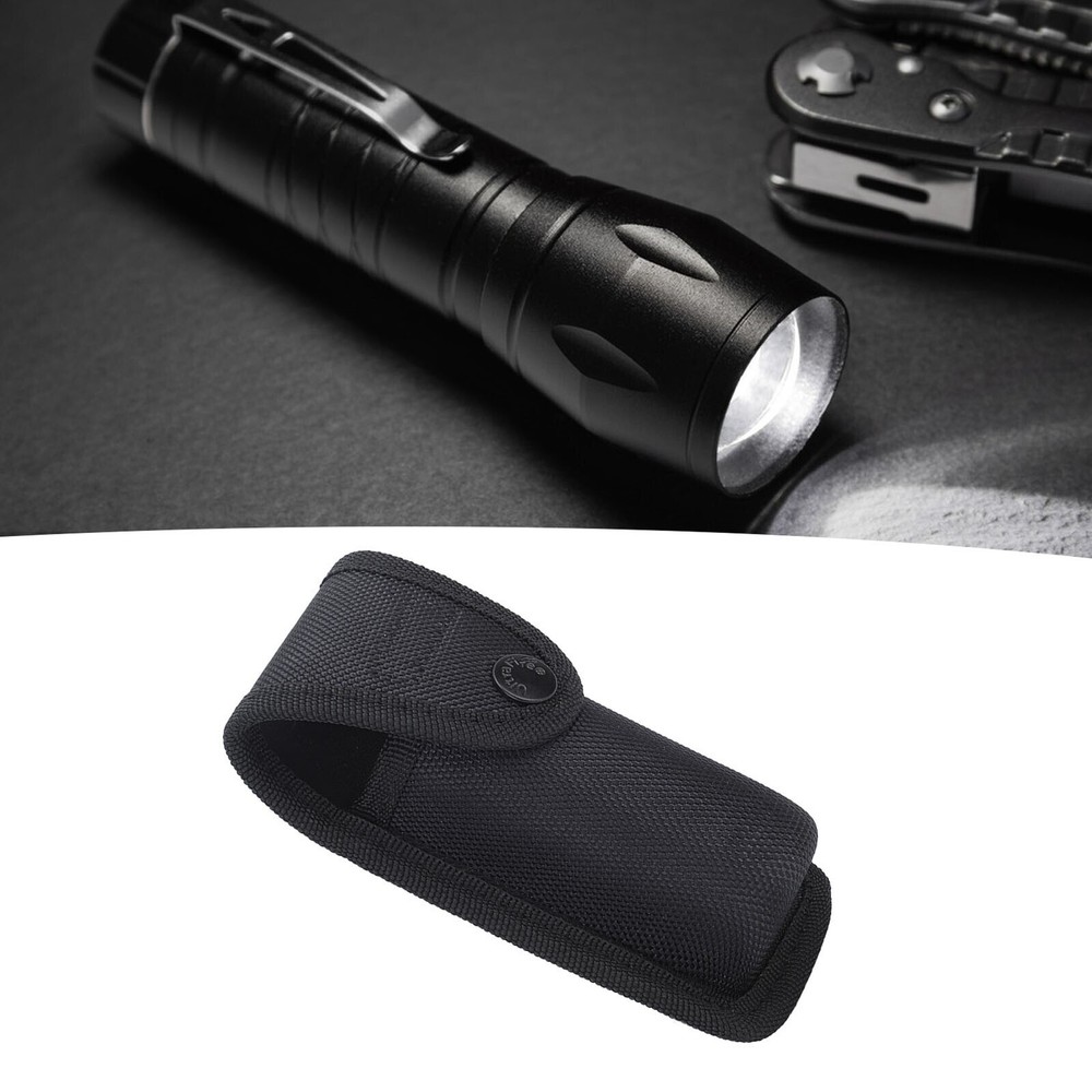 Flashlight Pouch Holder Nylon Portable Torch Flashlight Carry Case