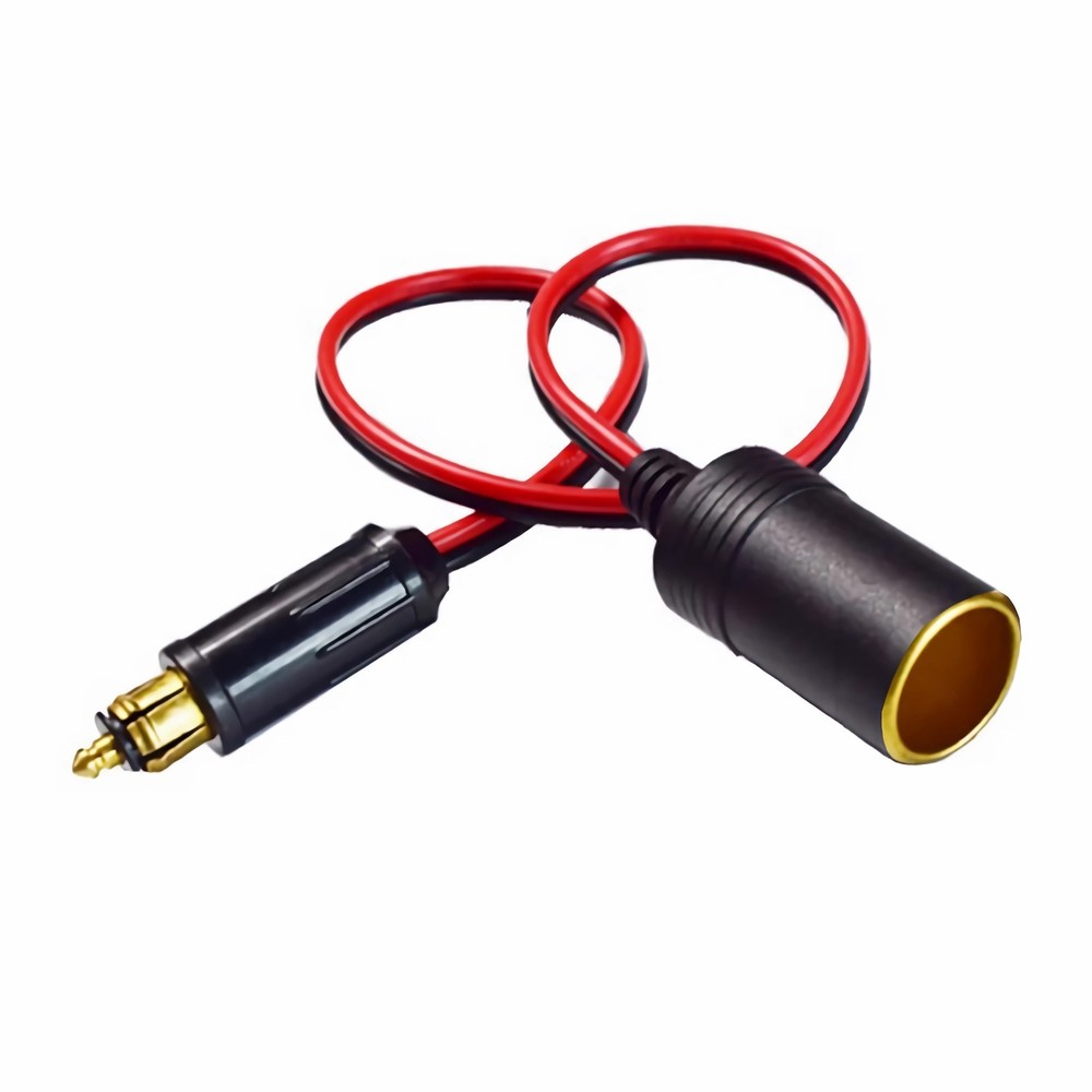 L51C Cigarette Lighter Cable Adapter Car Motorcycle Plug Small/Large 12V 40cm