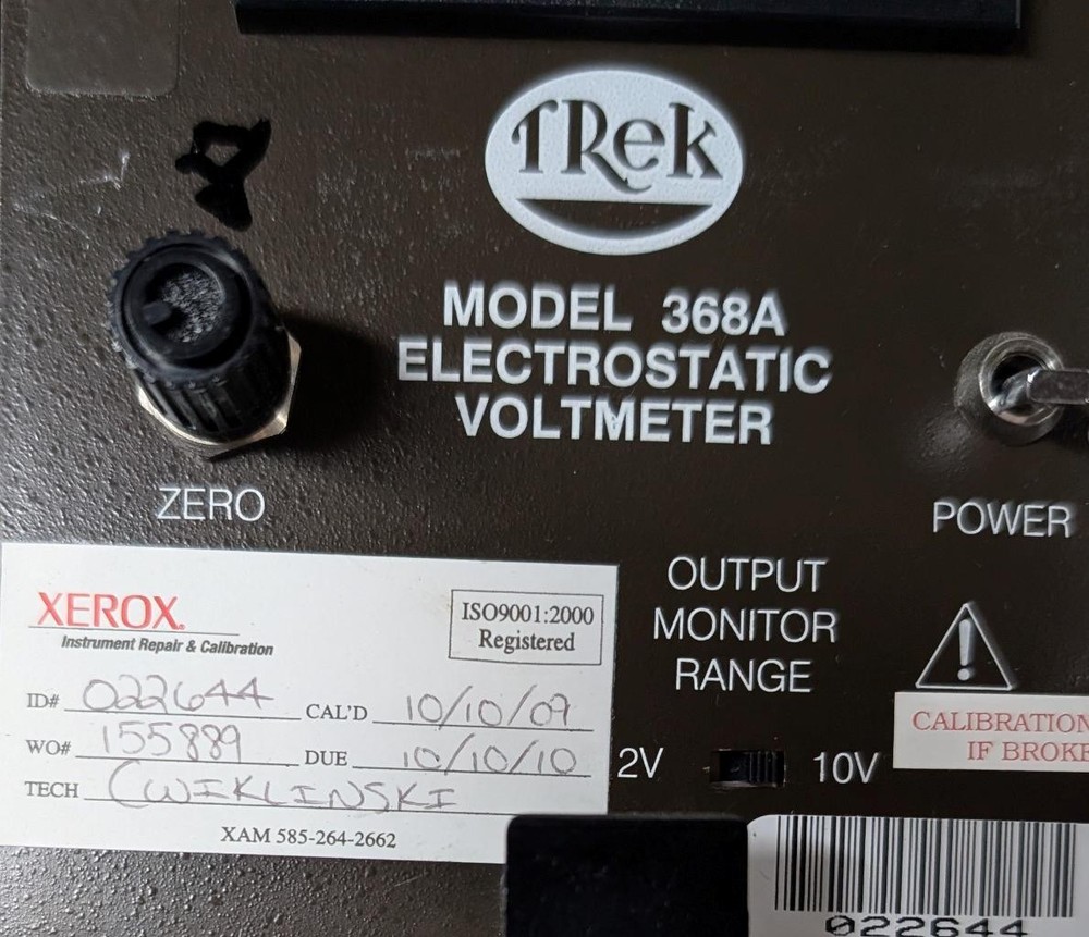 Trek Model 368A Electrostatic Voltmeter 115VAC 4-Unit Case