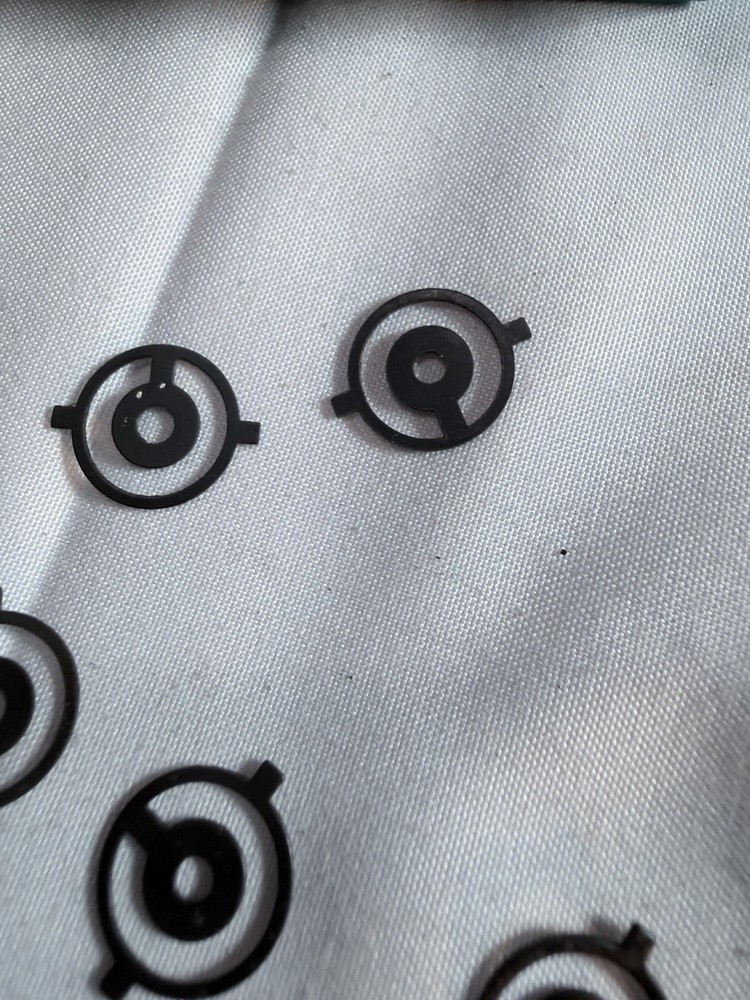 Anschutz 12mm Front Sight Insert Set 11 pcs w Amber Filter Target Rifle