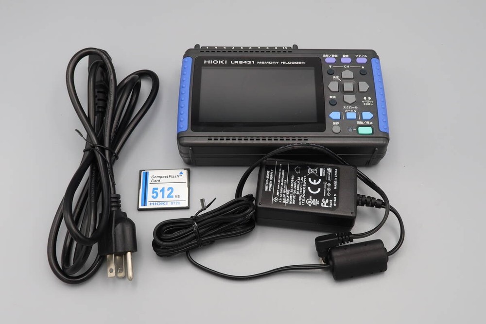 Hioki LR8431 Memory HiLogger Data Logger Tested Working CF Card