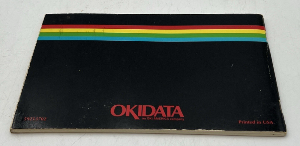 OKIMATE 10 PERSONAL COLOR PRINTER EN3201 FOR COMMODORE COMPUTERS & HANDBOOK
