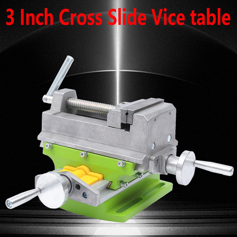 3'' 2 Way Drill Press X-Y Compound Vise Cross Over Slide Mill Milling Vice Table