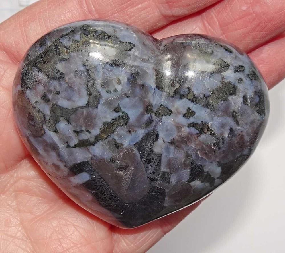 Indigo Jasper Puffy Heart sc484a