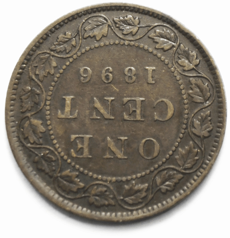 1896 1c Canada Large One Cent Penny KM#21 Bronze