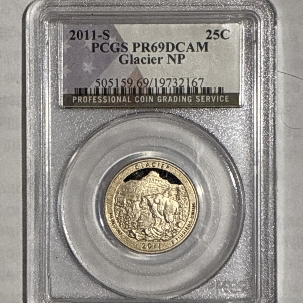 2011-S Glacier NP PCGS PR69DCAM 25C