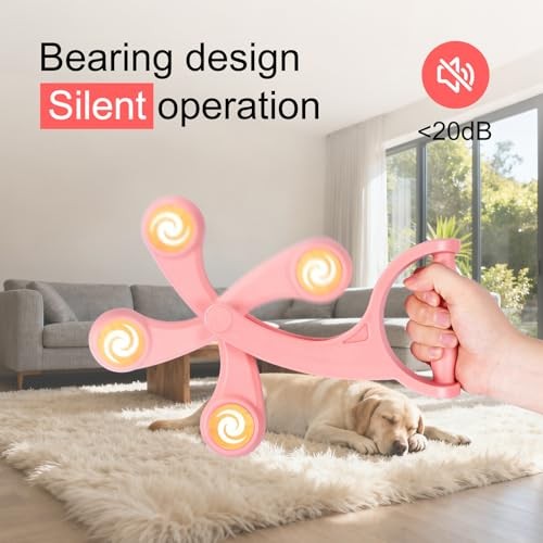 Ropeless Battle Ropes, No Anchor Needed, Silent Operation, Space-Saving & Pink