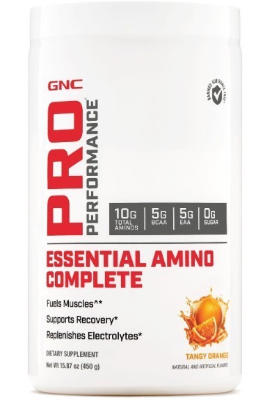 GNC Performance Essential Amino Complete Plus Tangy Orange Exp 01/27 16oz