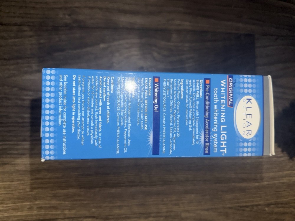 Klear Action The Original Activating Whitening Light System - Tested & Working