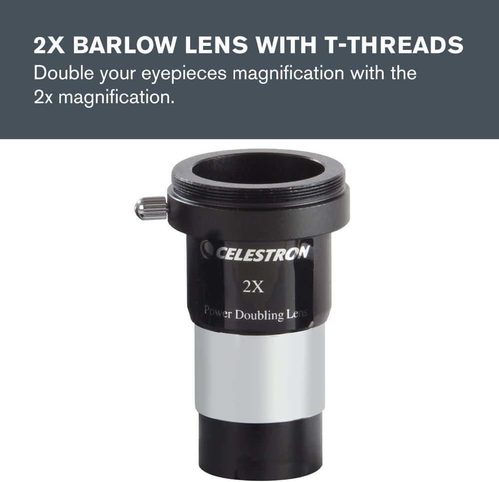 Astromaster 8-Piece Eyepiece & Filter Accessory Kit - Includes Two 1.25” Eyepiec
