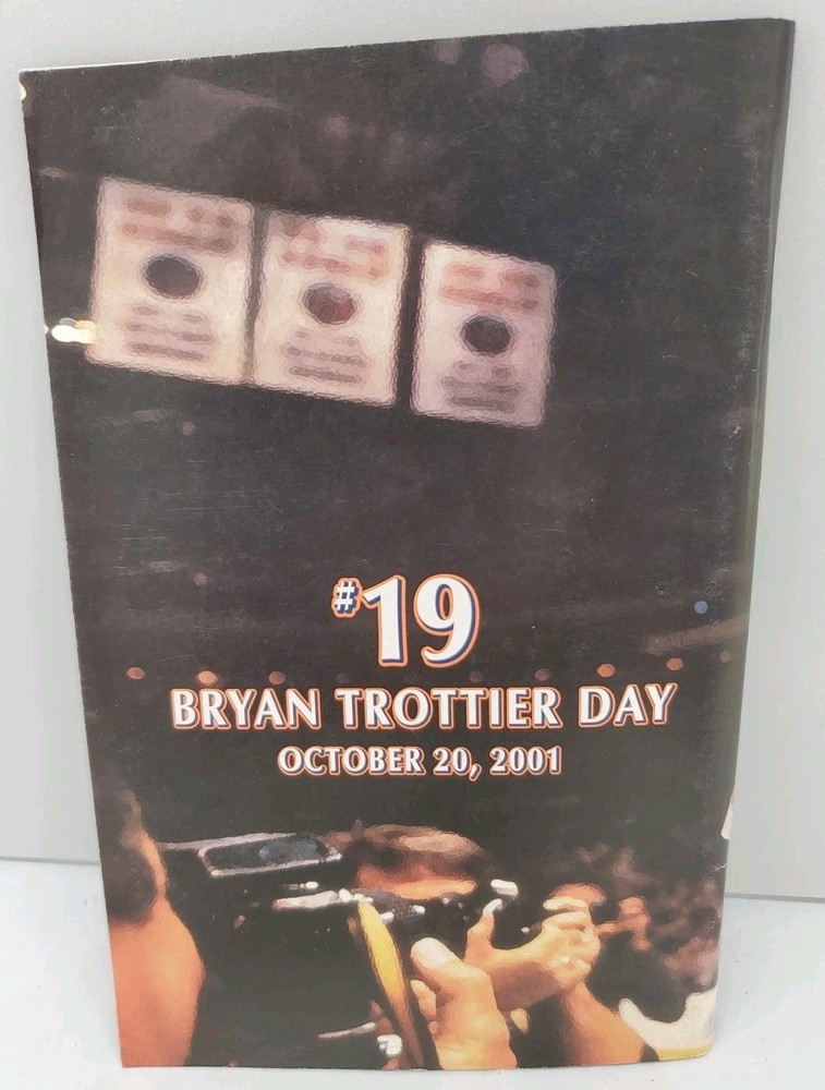 NEW YORK ISLANDERS - 10/20/2001 - Bryan Trottier Day 5x8 Program
