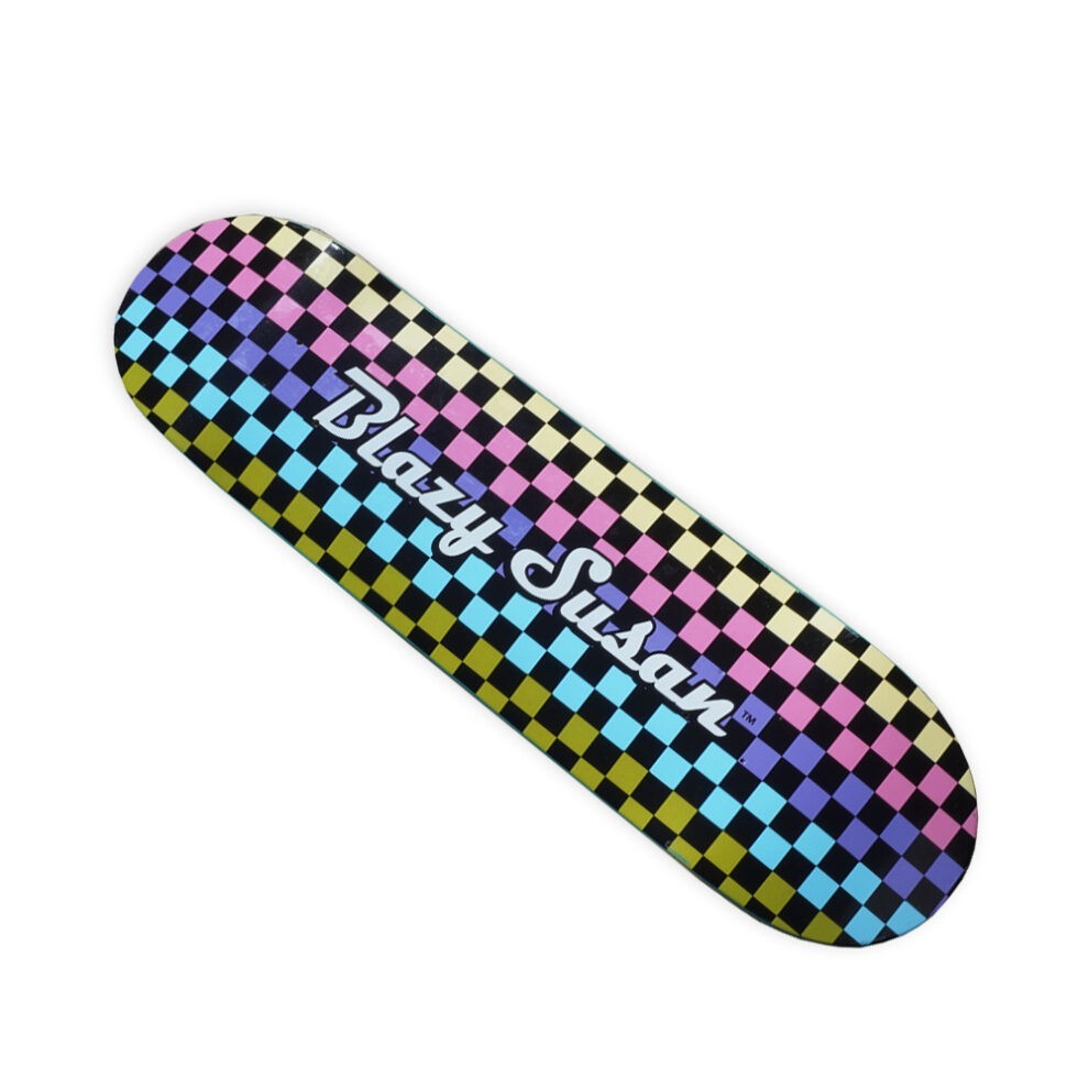 Blazy Susan Checkers Skateboard Deck | 8.25 in Width | Limited Edition Design