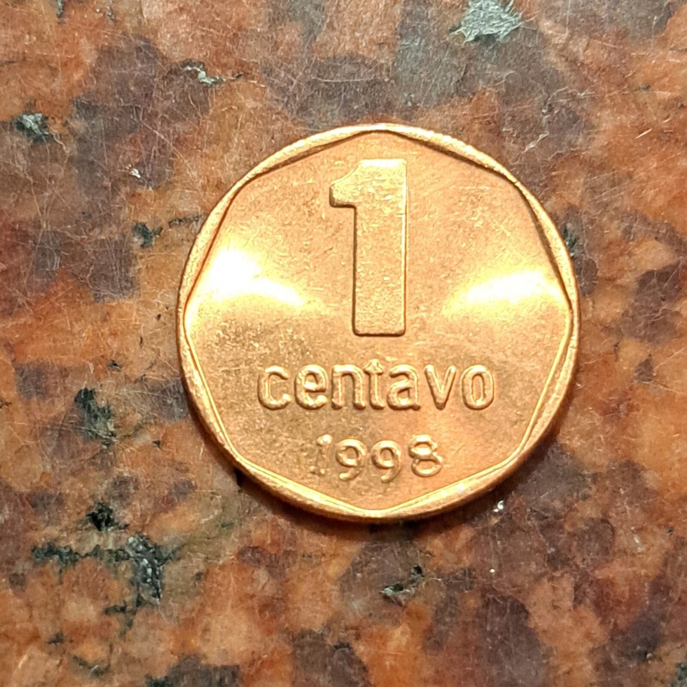 1998 ARGENTINA 1 CENTAVO COIN - #B4499