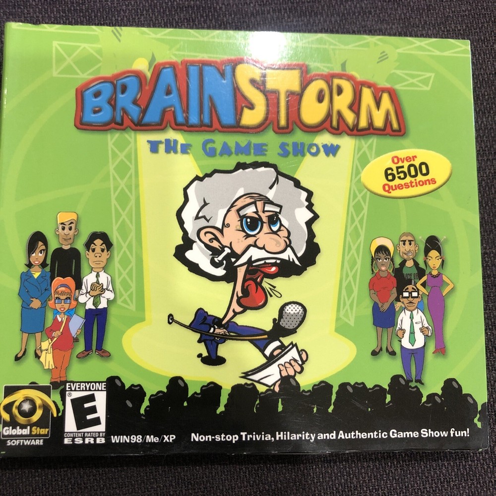 2003 Brainstorm The Gameshow Windows 98/Me/XP PC CD Rom Game