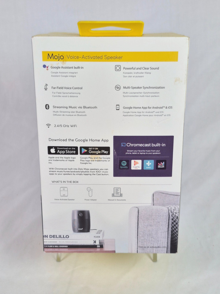 Zolo Mojo by Anker Google Assistant Chromecast Bluetooth Speaker - Black