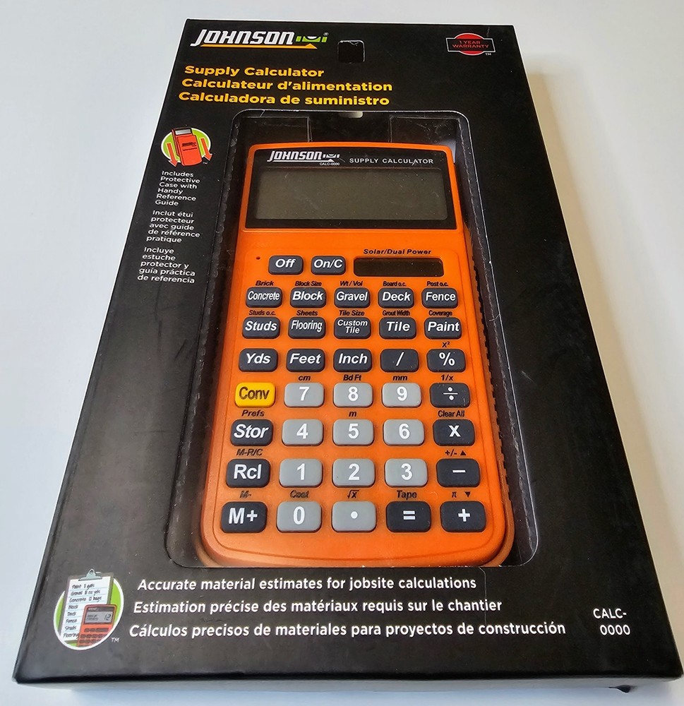 Johnson Supply Calculator Material Estimator