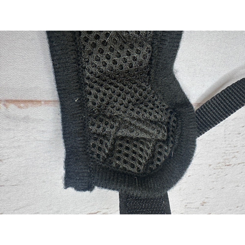 Adjustable Dog Muzzle Breathable Soft Humane Secure Fit Black NEW