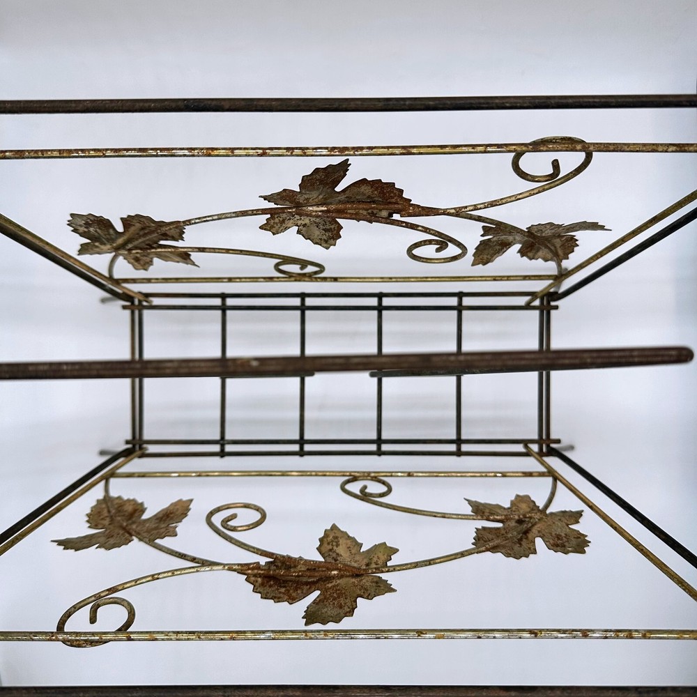 VTG MCM Metal Magazine Rack