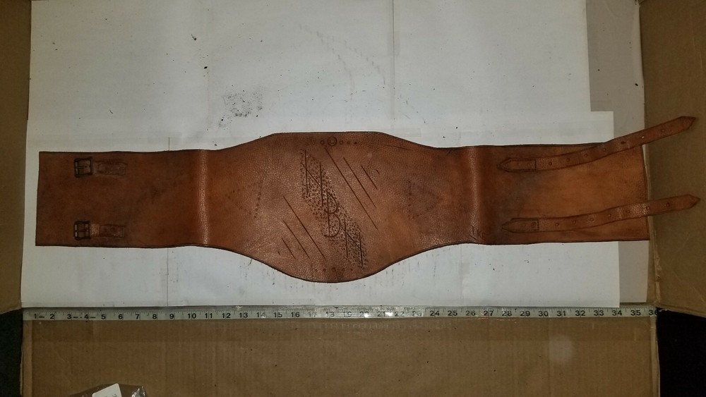 Vintage Leather Support Belt - Used