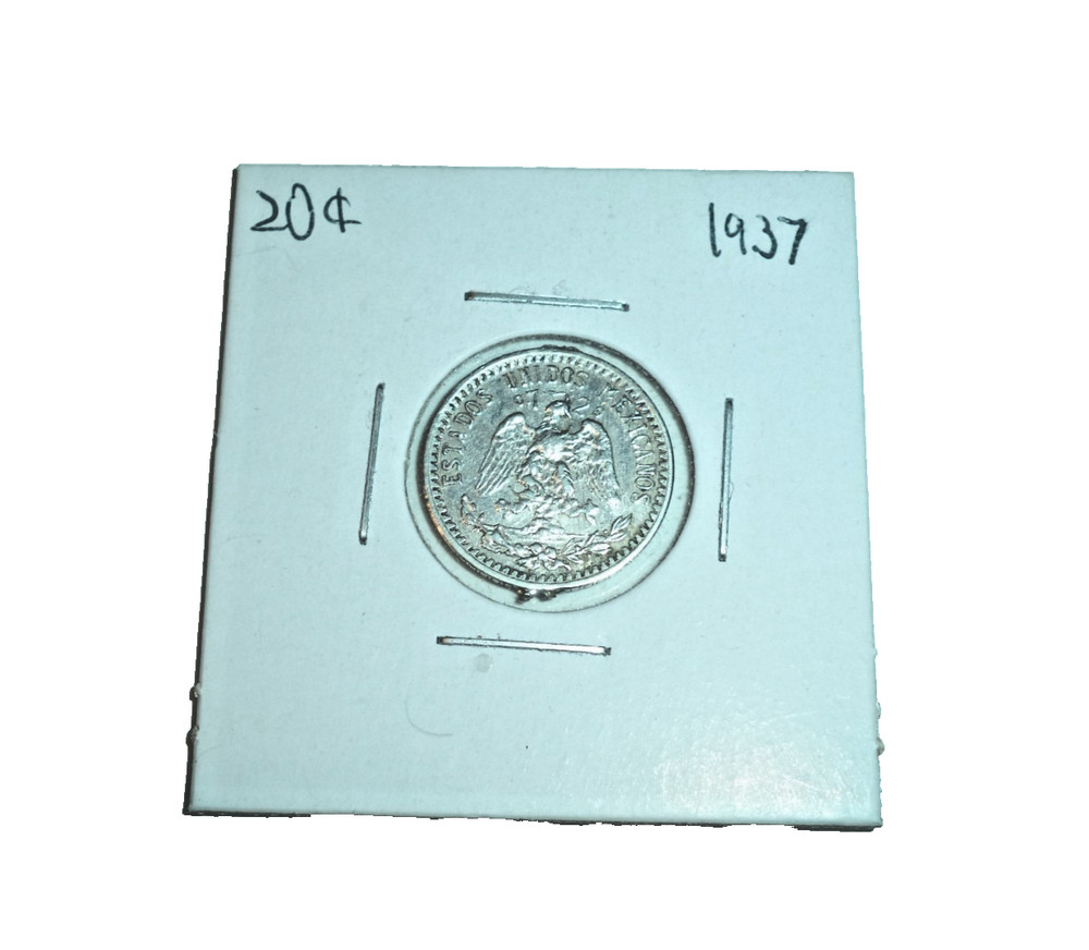 1937 20C Mexico Twenty Centavos