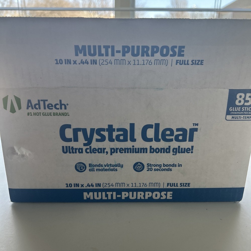 AdTech Crystal Clear. Glue Gun Sticks - Multi Temp Full Size, Bulk Pack🟡1E