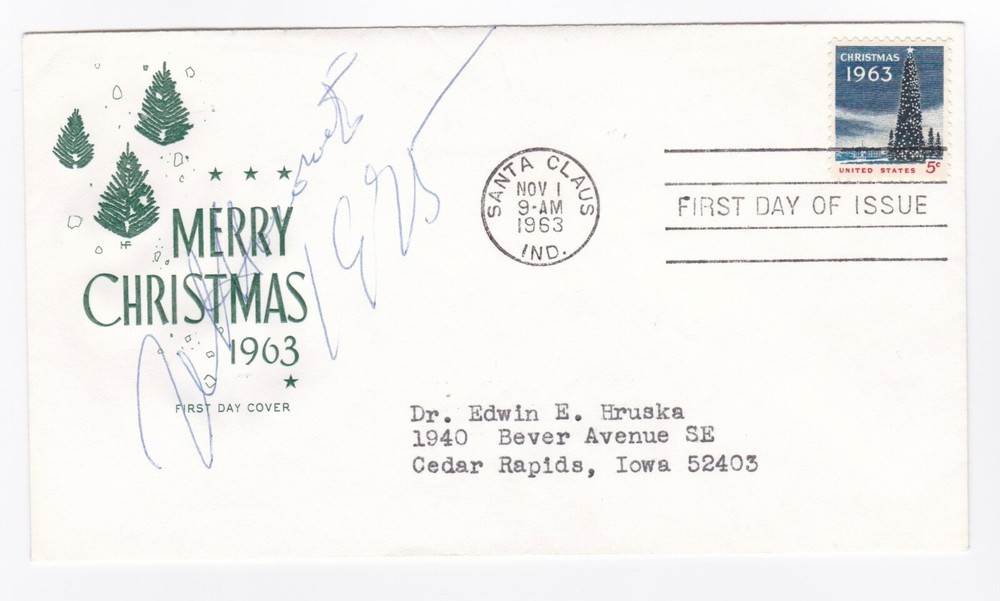 Vladimir Horowitz Signed Christmas FDC Envelope