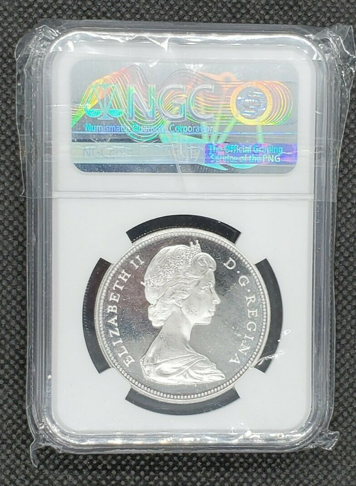 1966 (Large Beads) Canada Silver $1 | NGC PL66 Cameo
