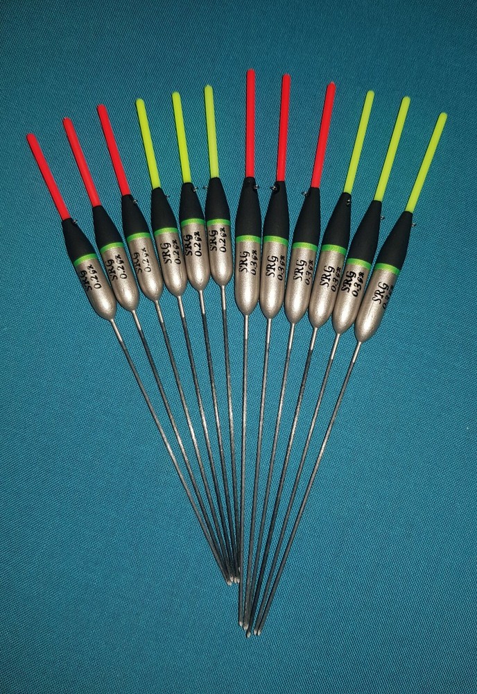 12 x Assorted High Quality Pole Fishing Floats (Pack E)