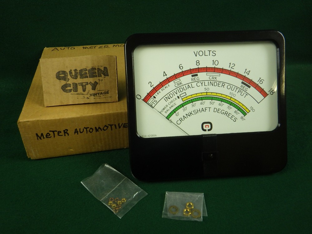 NOS vintage Simpson Large volt/panel meter Sun? engine analyzer 1950s 1960s