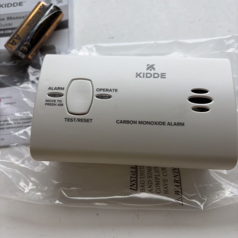 Kidde Carbon Monoxide Detector, AA Battery Powered, Portable
