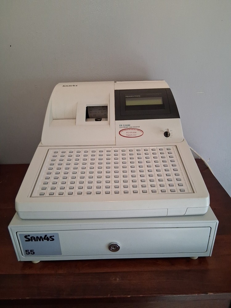 Sam4S ER-5200M Stuck In Sequence Error No Key Pad Missing Spool For Parts/Repair