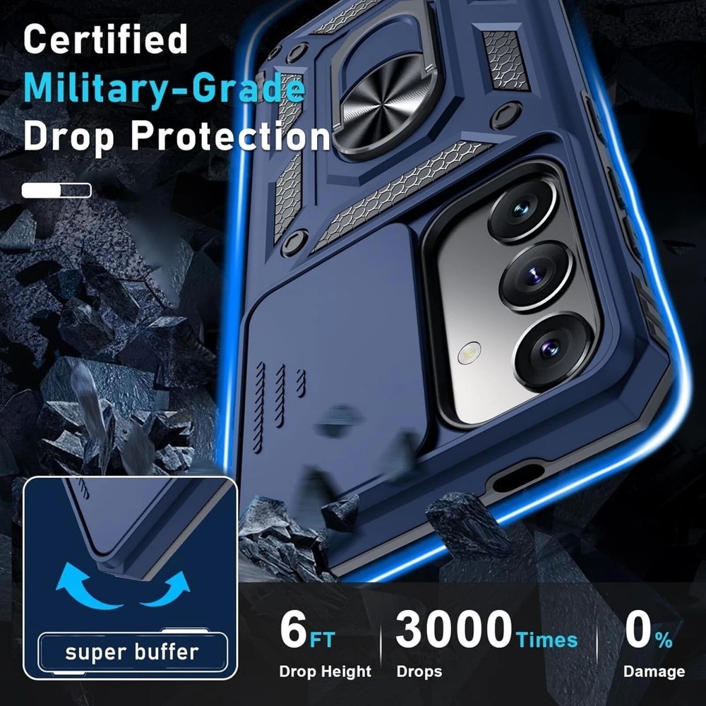 For Samsung Galaxy S25 Case with Shockproof Protective Cover & Screen Protector