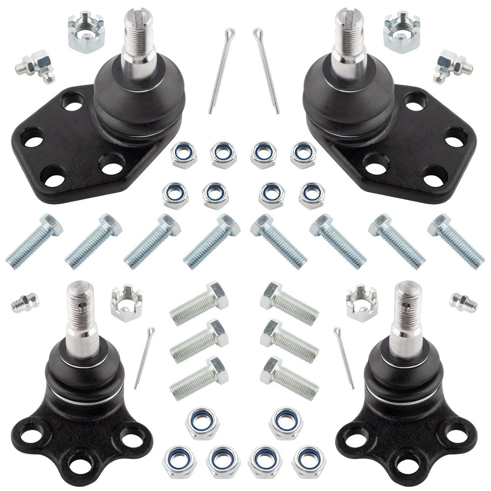 4Pcs Front Suspension Upper & Lower Ball Joints Kit Set Left Driver & Right P...