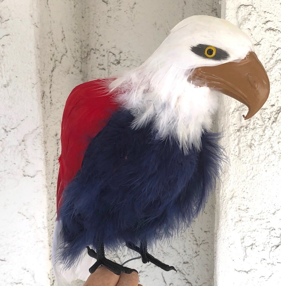 PATRIOTIC BALD EAGLE Red White and Blue 13 inch per Each