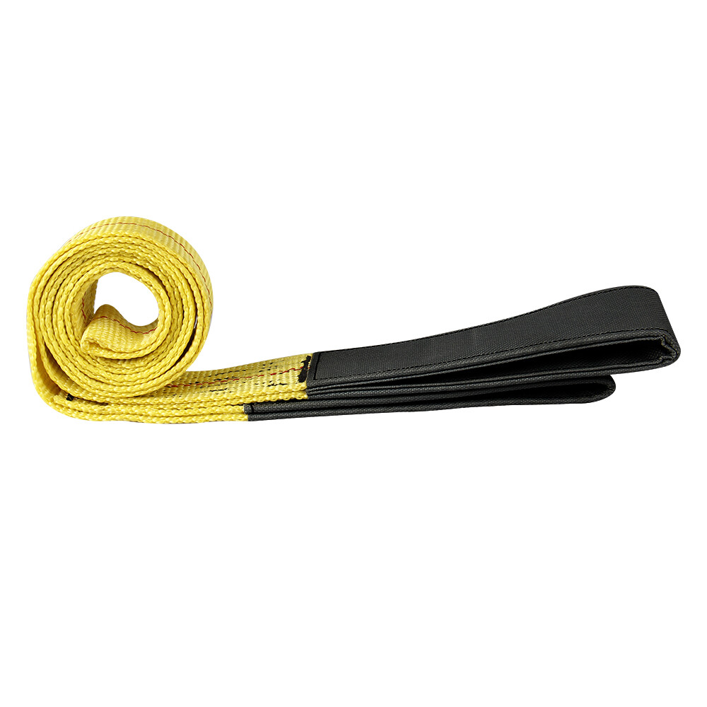 2Pack 6'x2" Web Tow Strap Lifting Hoist Sling 9000LBS Max Loop Flat Nylon Yellow