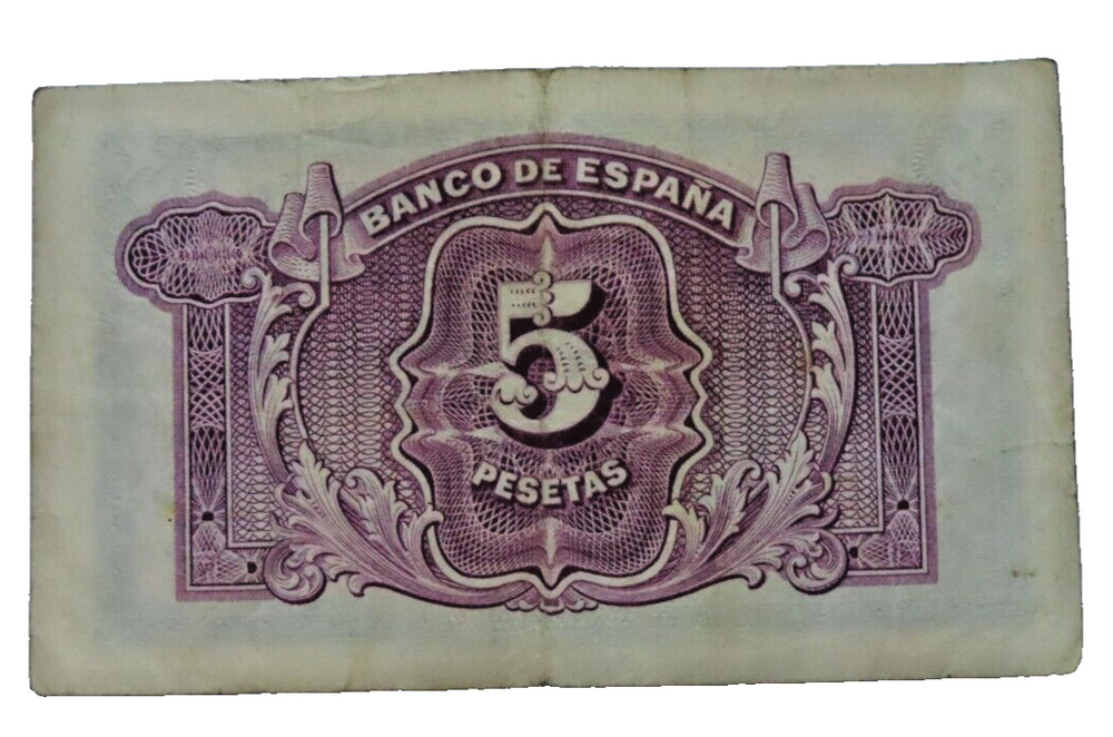 Spain Banknote - 5 Pesetas - 1935 - Original