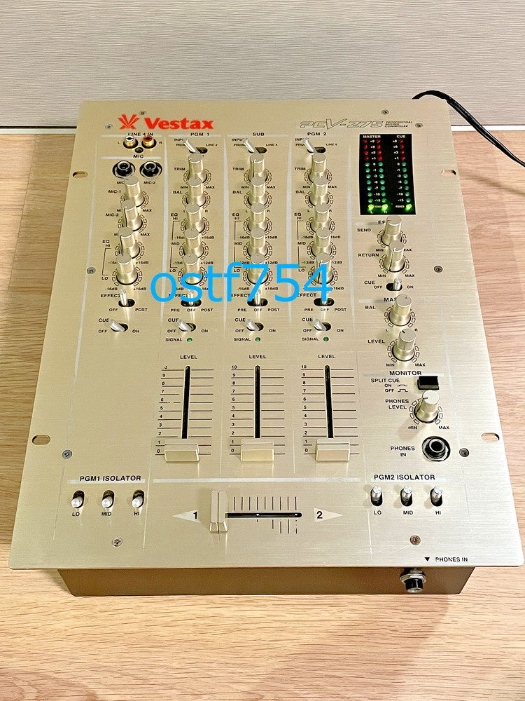Vestax PCV-275 Professional Mixing Controller DJ Mixer 3 Channel Equalizer