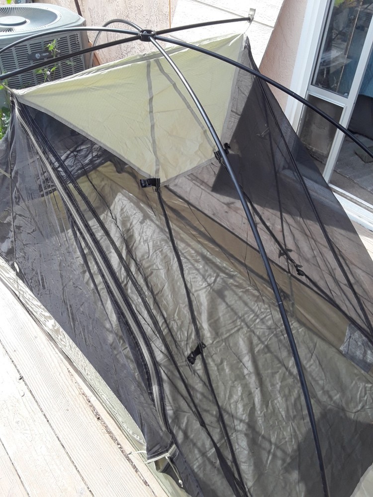 USGI Lite Fighter One Man Tactical Tent Tan Very Good