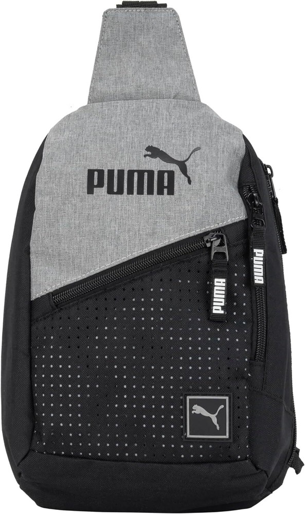 PUMA EVERCAT SIDEWALL SLING BACKPACK, One Size, Heather Grey