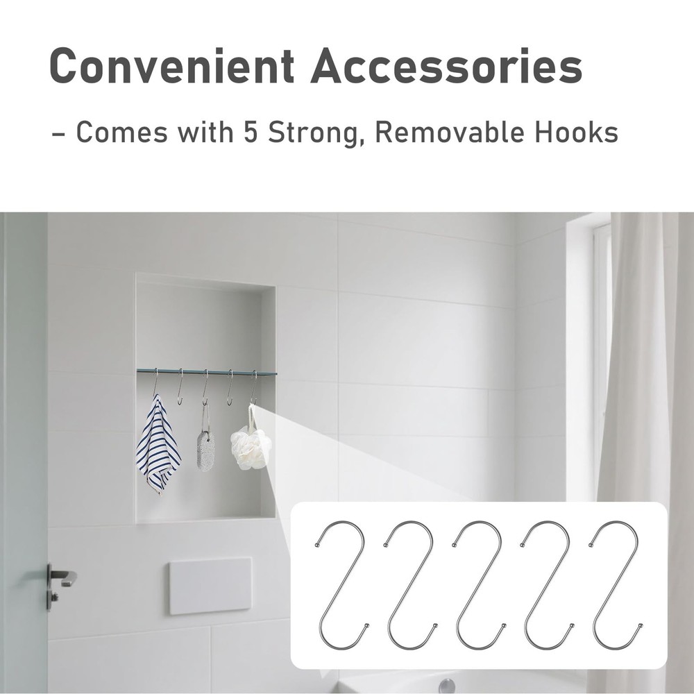 Upgraded Rectangular Shelf for Prefabricated SN/SNLT Niches Matte Black，Comes...