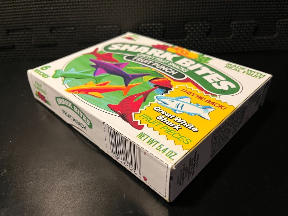 Shark Bites fruit snacks - Empty custom design display box