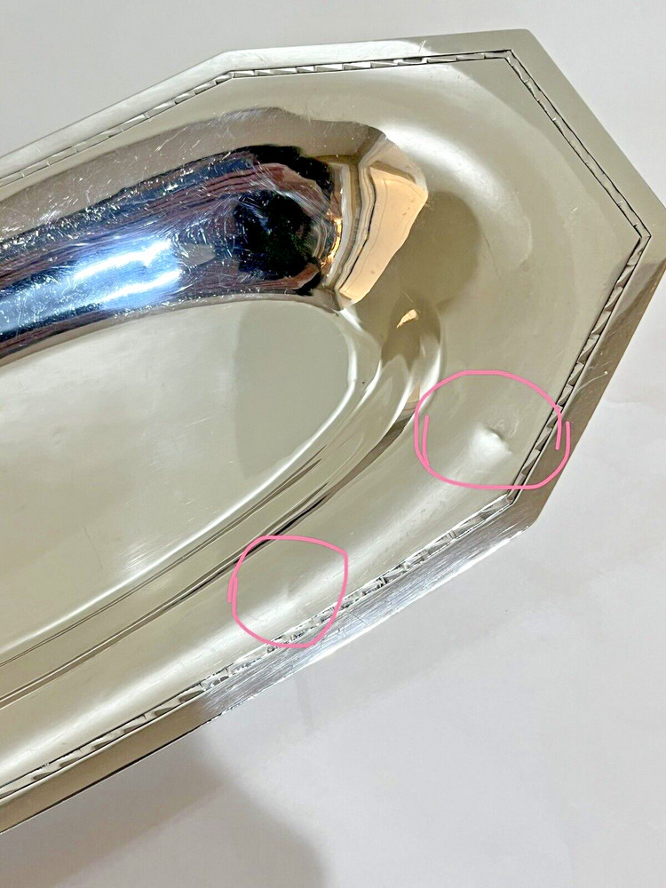 Schofield Sterling Silver Tray Monogrammed 358 Grams 13" Long.