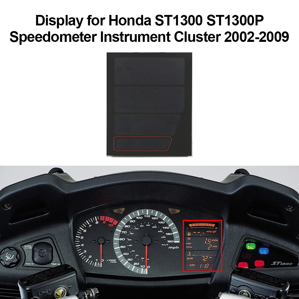 Display for Honda ST1300 ST1300P Speedometer Instrument Cluster