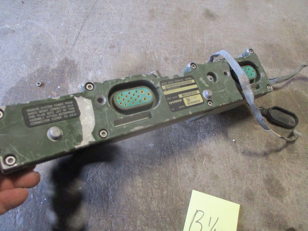 Used Shock Mount Interface Assy by Harris, PN 12053-6000-01, Damaged/Cracked