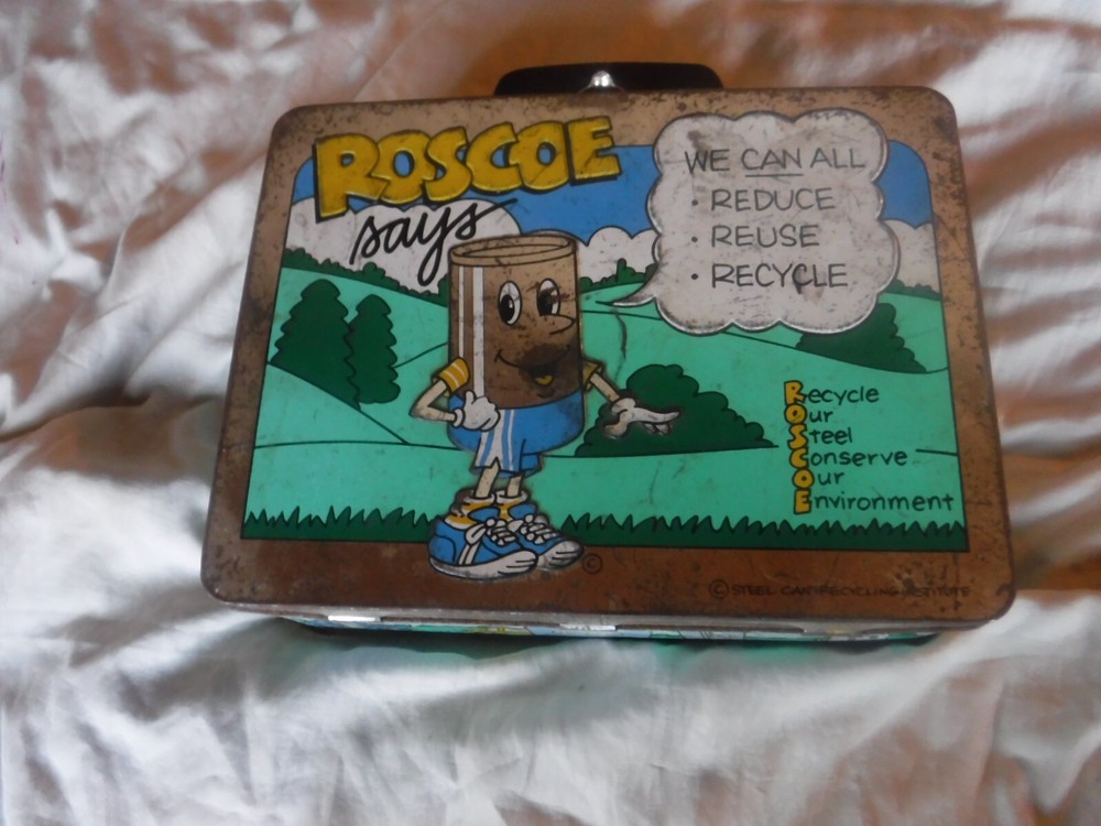 Roscoe Says Steel Lunch Box