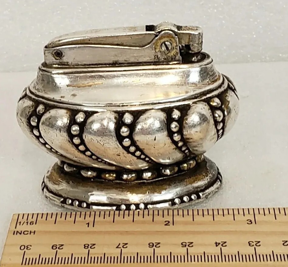 Vintage Ronson Crown Table Lighter Art Deco - Not Tested